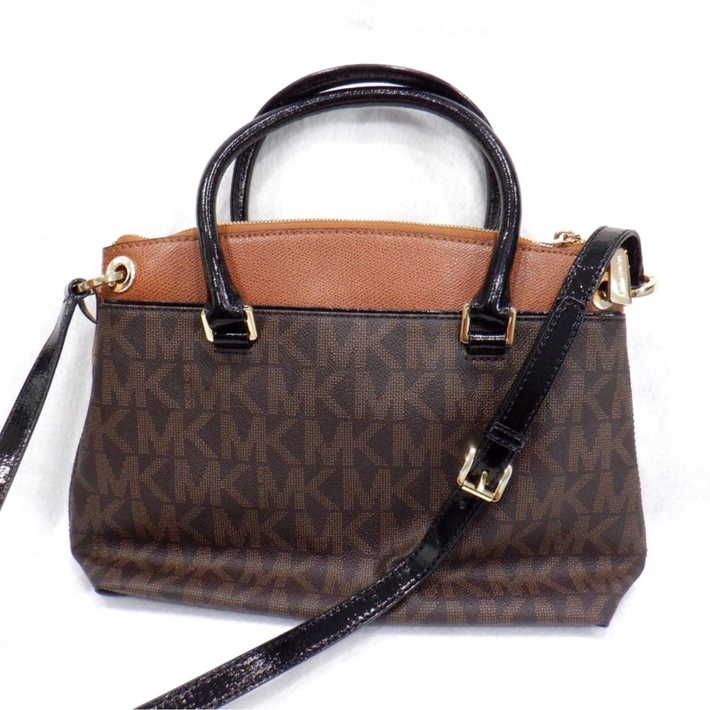 Michael Kors Aubrey Signature Satchel.NWOT - Picture 6 of 10